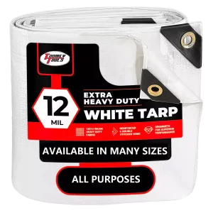 10 x 40 Heavy Duty Canopy Tarp - White