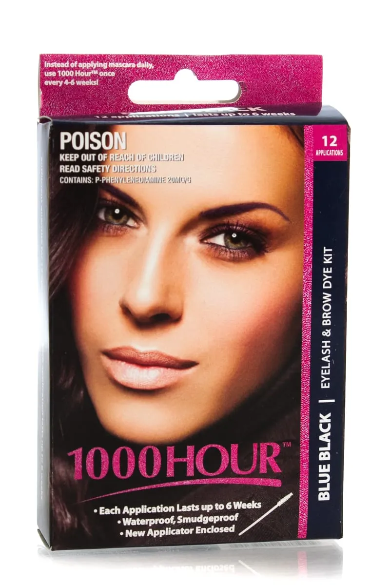 1000 HOUR  Eyelash & Brow Dye Kit 12 Applications  |  Various Colours