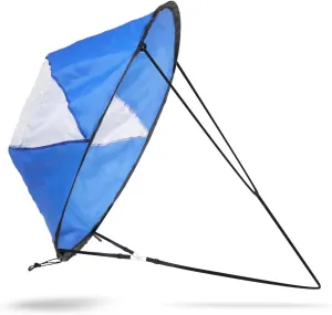 108 Cm Kayak Sail, Boat Wind Sail Foldable and Portable, Canoeing Accessory with Clear View for Canoes and Inflatable Boat