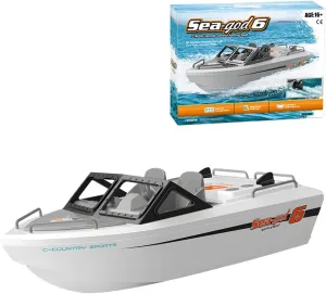 1/12 Scale Mini RC Boat, 2.4GHz 8KM/H Electric RC Karting Racing Boat Model Toy for Adults - RTR