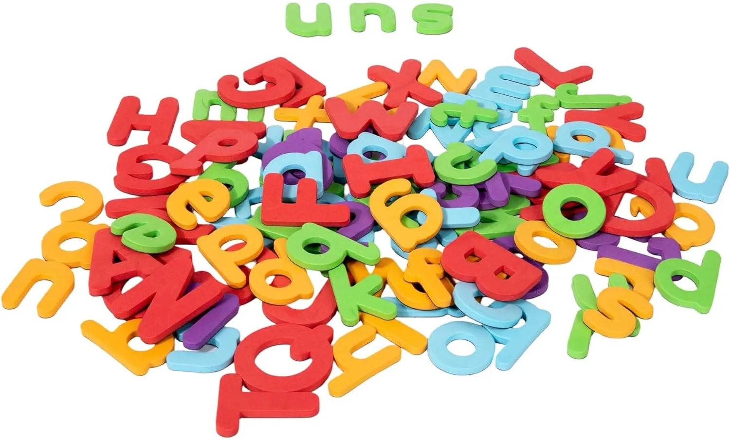 115 PCS Magnetic Letters and Numbers, Foam Alphabet Fridge Magnets for Classroom, ABC 123 Uppercase Lowercase Math for Preschool Kids, Educational Learning Toy Set for Toddlers
