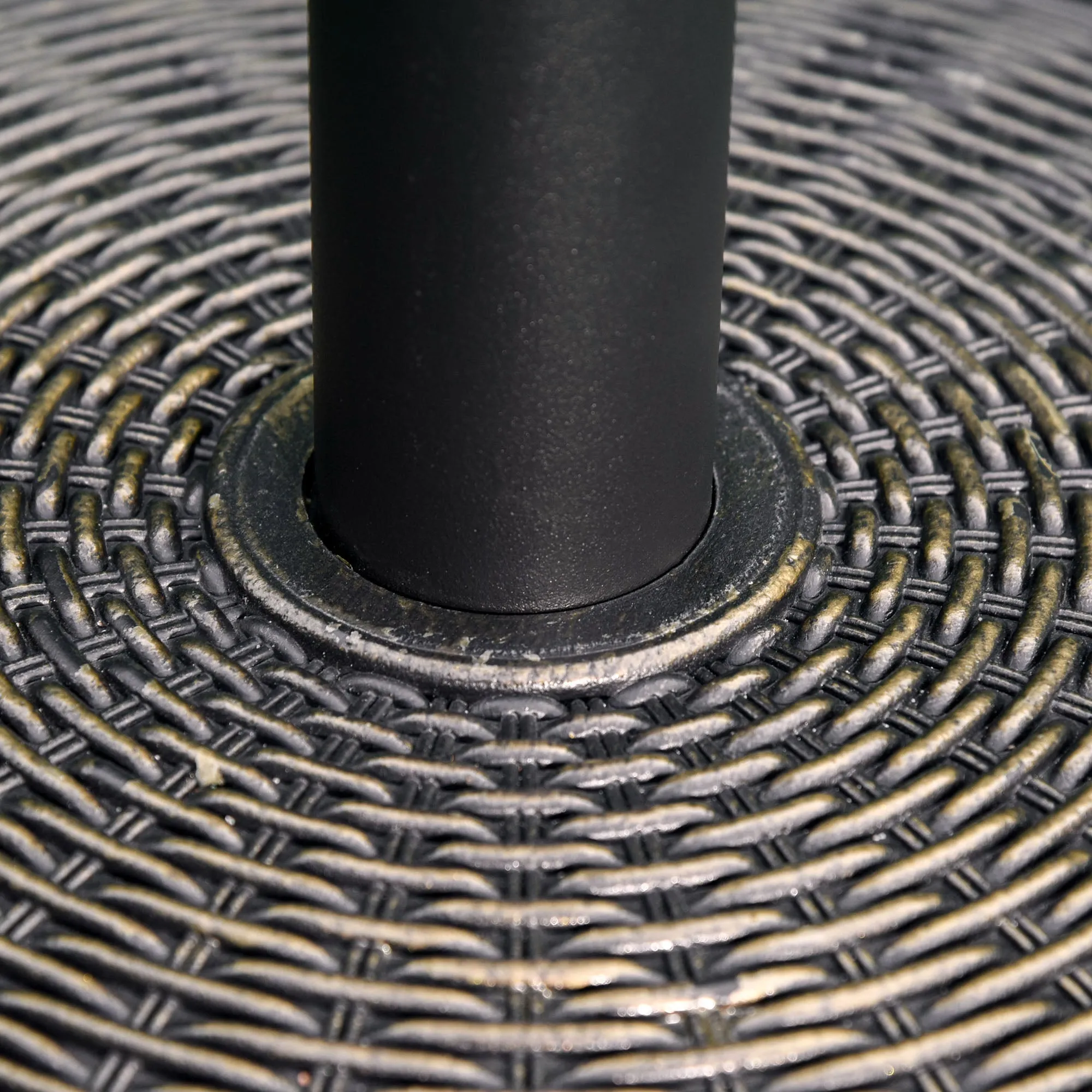 13kg Garden Parasol Base Holder, Cement Outdoor Market Umbrella Stand, Fits 35mm/38mm/48mm Poles, Black