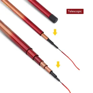1.8m 2.1m 2.4m 2.7m 3.0m Telescopic Rod Ultra-light Hand Glass Steel Pole: Telescopic Fishing Pole