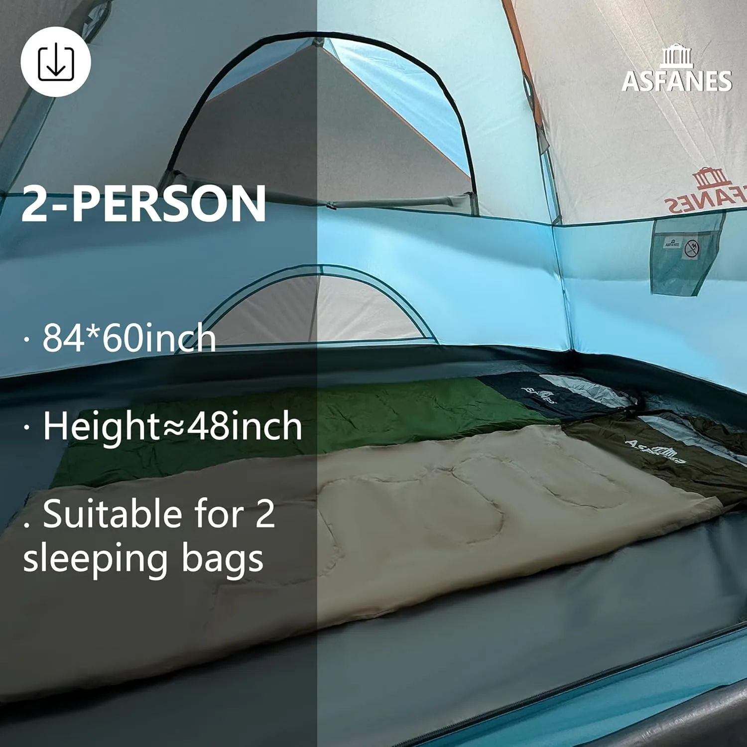 2-12 Person Tents for Camping Waterproof, Backpack Double Layer Tents, Perfect Picnics, Fishing and Backyard Camping