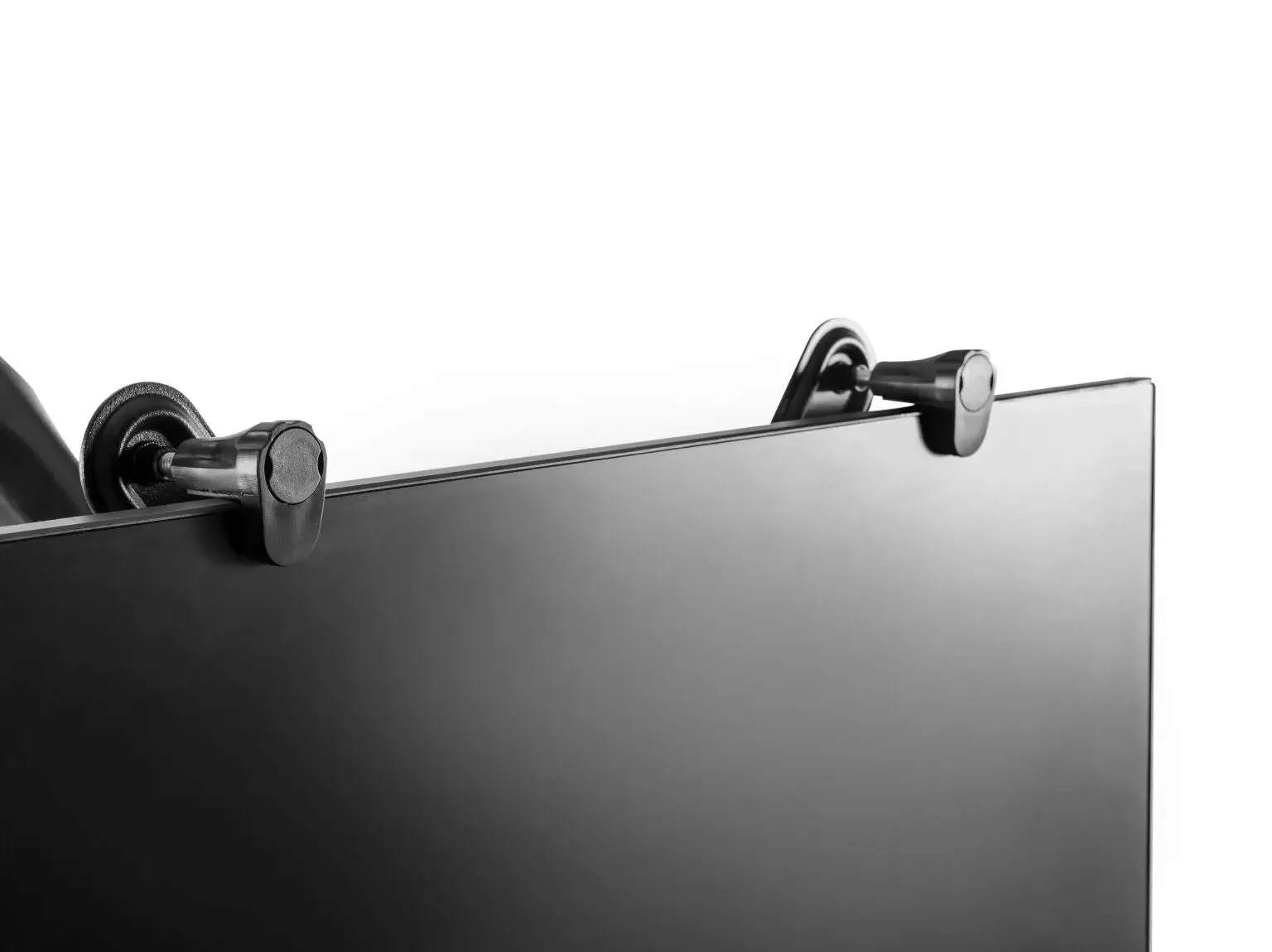 2-in-1 Adjustable Monitor and Tablet Mount Stand with Keyboard Tray
