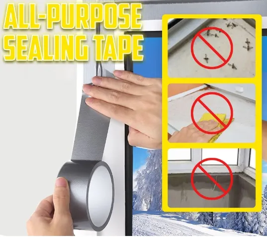 20 Meters All-purpose Sealing Tape Stove Sealing Tape Window Sealing Tape Door and Window Windproof and Waterproof Strip Sound Insulation
