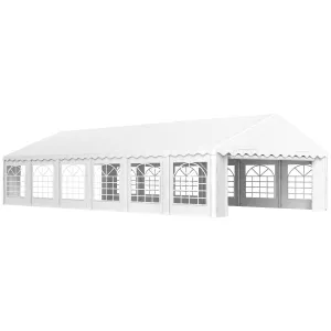 20' x 40' Galvanized Outdoor Party Tent with 2 Roll-Up Doors