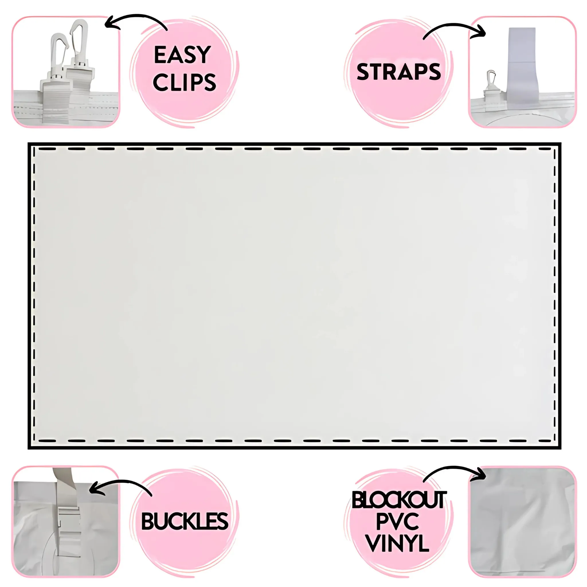 20x20 Universal Blockout Sidewall Kit (7')