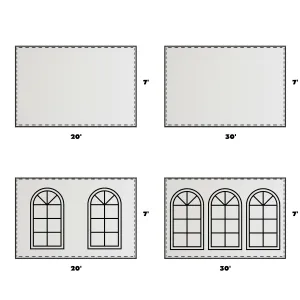 20x30 Universal Blockout Sidewall Kit (7')