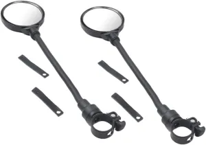 2pcs Adjustable Bike Mirrors for Handlebars Rearview Mirrors High Definition Vision for Road Mountain and City Easy Installation Wider Viewing Angle