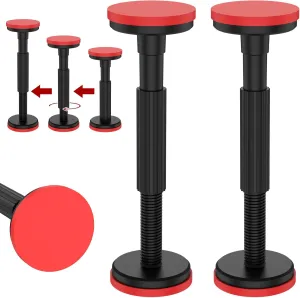 2Pcs Telescopic Support Pole, Adjustable Support System, Cabinet Adjustable Support Pole Rod, Supports up to 440 lbs, 7.09-17.72inch Cabinet Lifting Bracket for Cabinet Sofa Sink