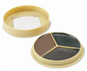 3 COLOR CAMO FACE PAINT KIT WITH MIRROR
