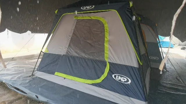 4-Person Tent Portable Cabin Tent Camping Tent, 4-Person Easy Set Up Waterproof w/ Top Rainfly