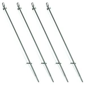 4 x Nitehawk Telescopic Hunting Hide Poles For Pigeon Shooting/Hunting 1.1m - 1.9m