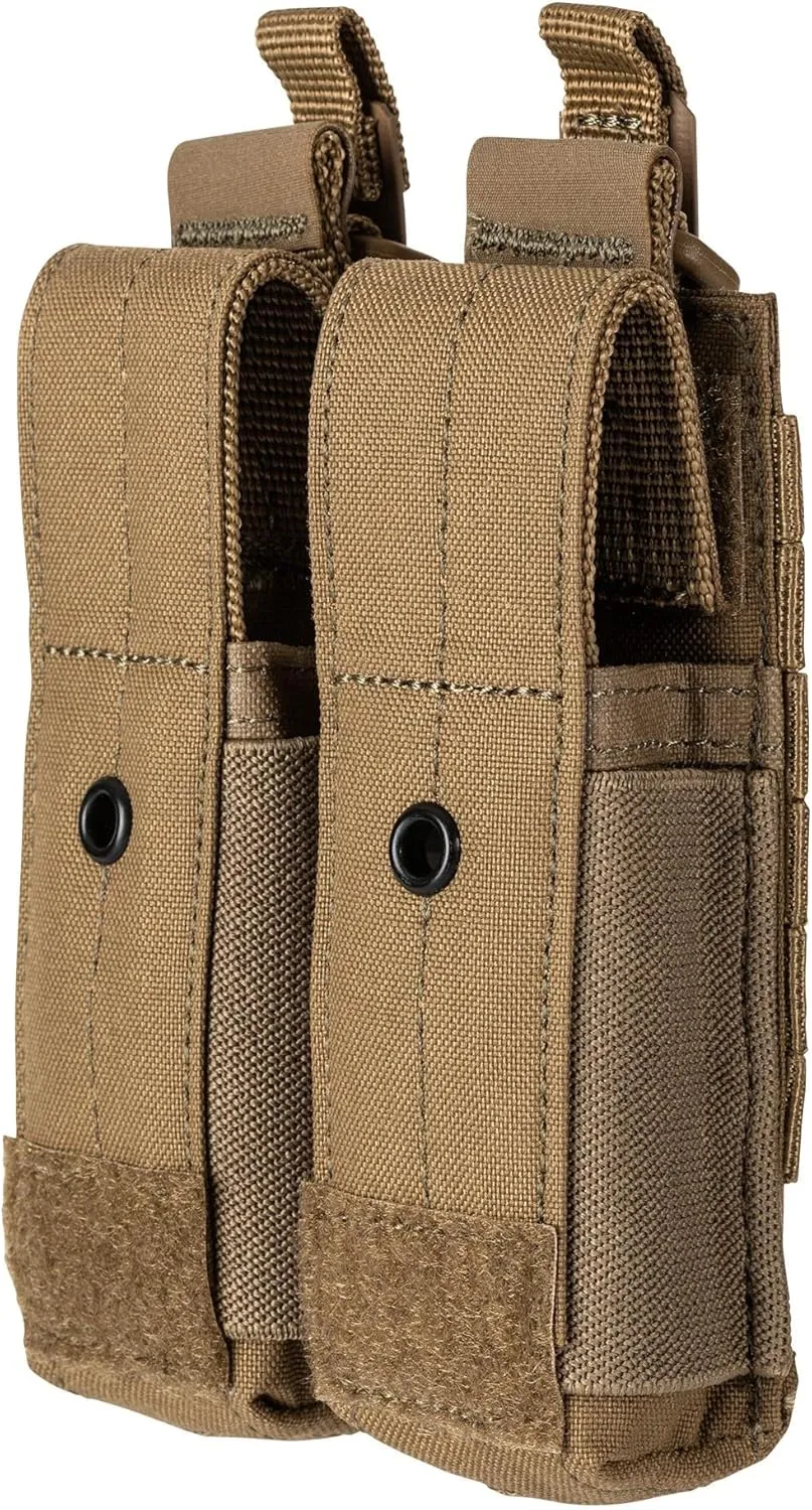 5.11 Flex Pistol Double Mag Cover Tactical Pouch MOLLE, Style 56678, Kangaroo
