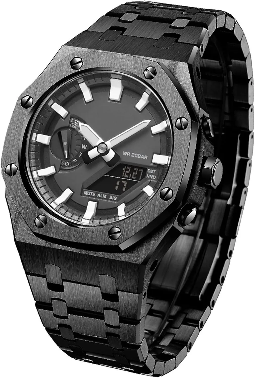 5rd with Bottom Cover MOD Kit for GA2100-1A1 Metal Watch Case Watchband 316 Stainless Steel Modified Accessories Bezel Bracelet Strap