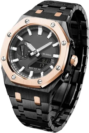 5rd with Bottom Cover MOD Kit for GA2100STHB-7A Metal Watch Case Watchband 316 Stainless Steel Modified Accessories Bezel Bracelet Strap