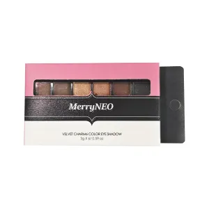 6 Colors Makeup Nude Colors Eyeshadow Palette Natural Nude Matte Shimmer Glitter Pigment Eye Shadow Pallete Set Waterproof Smokey Professional Beauty Makeup Kit (1 PCS)