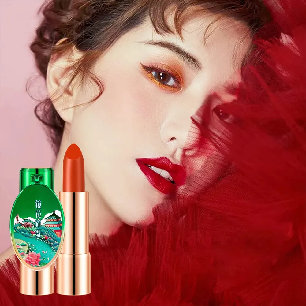 6 Colors Matte Lipstick, Matte Lipstick Long Lasting Waterproof Lip Gloss with Mirror Velvety High Pigmented Lip Stain Kit Girls Women Make Up Gift (01#)