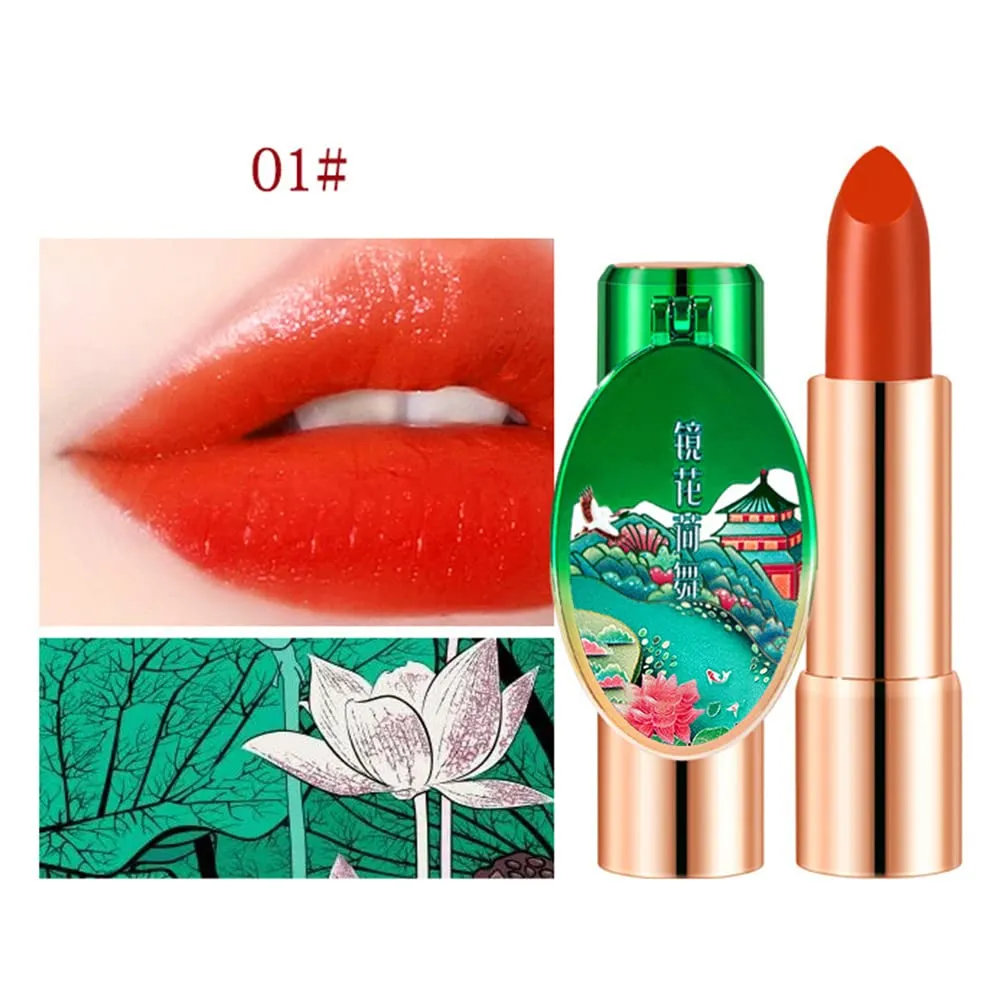 6 Colors Matte Lipstick, Matte Lipstick Long Lasting Waterproof Lip Gloss with Mirror Velvety High Pigmented Lip Stain Kit Girls Women Make Up Gift (01#)