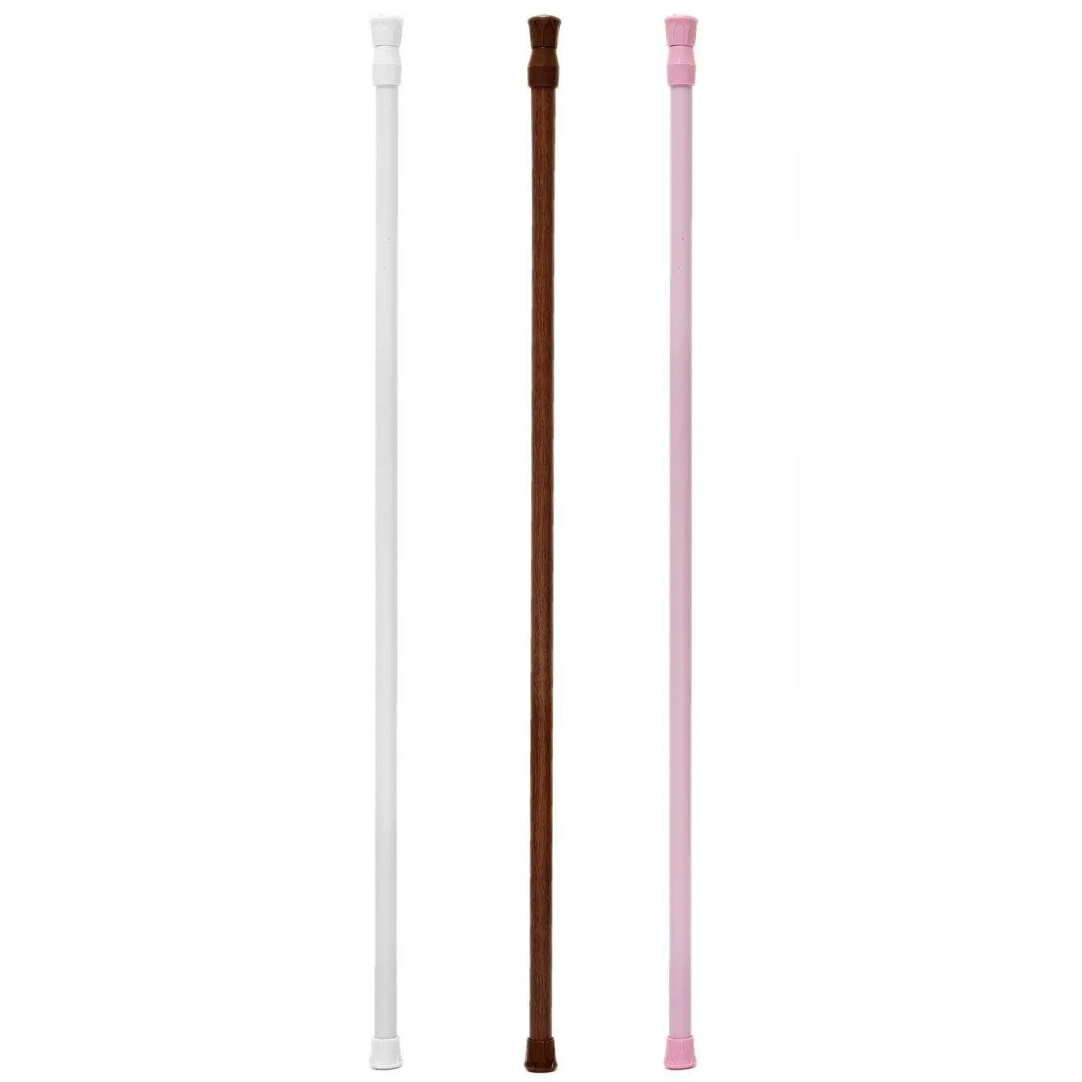 60-110cm Extendable Adjustable Spring Tension Curtain Rod Pole Telescopic Pole Shower Curtain Rod