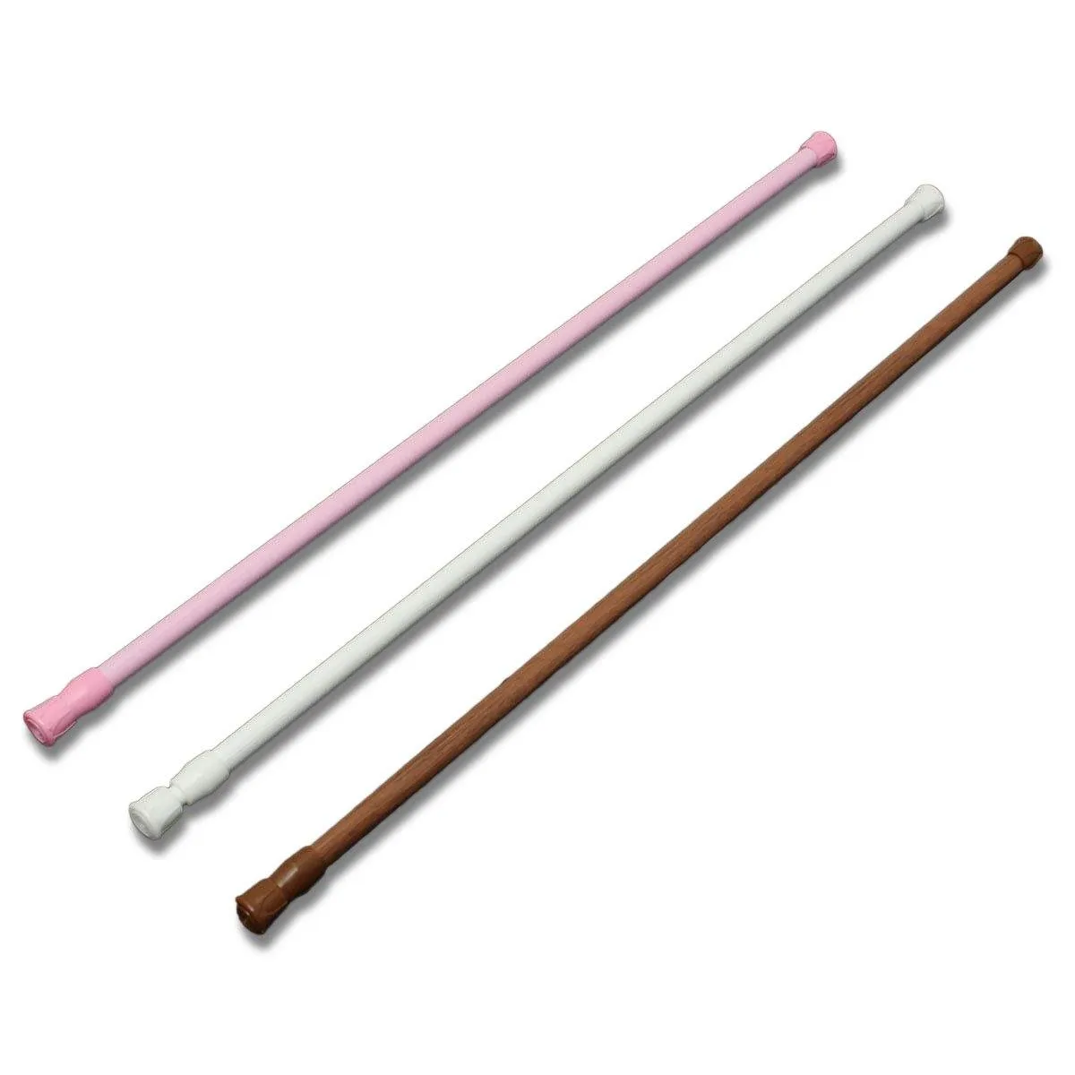 60-110cm Extendable Adjustable Spring Tension Curtain Rod Pole Telescopic Pole Shower Curtain Rod