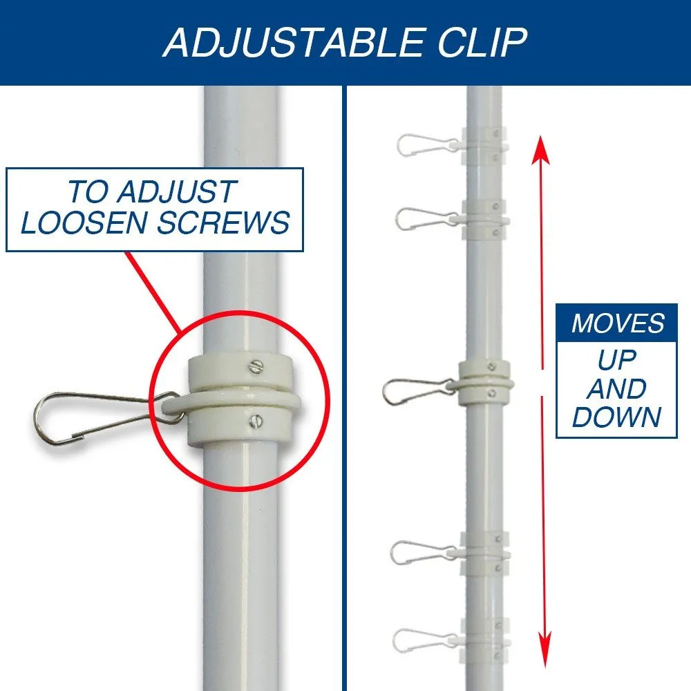 6ft Aluminum Flag Pole (Eagle Top)