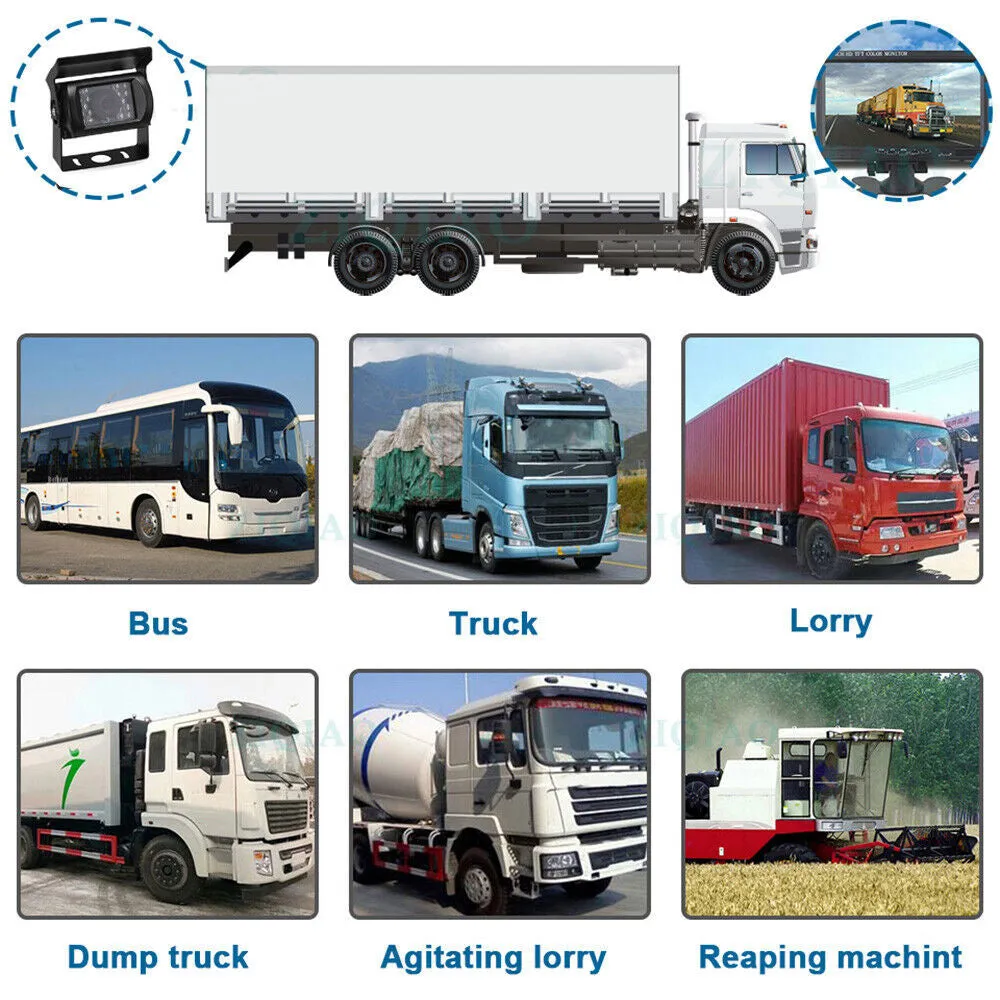 7'' Waterproof Monitor Reversing  Kit For Truck Caravan-SA_Metro