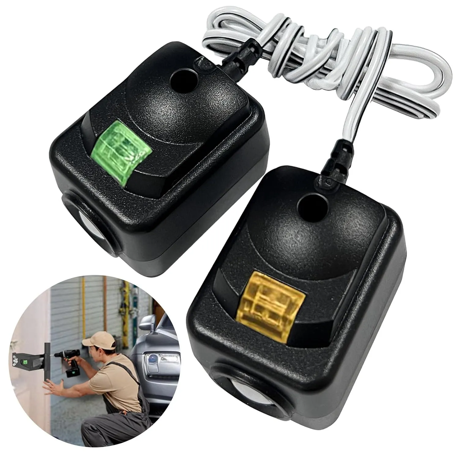 820CB Garage Door Sensor, 2025 Door Sensor Safety Sensor Kit Compatible with Chamberlain Liftmaster Sears Craftsman Garage Door Openers Made After 1997, Replacement for 41A5034 G801CB-P 041-0136
