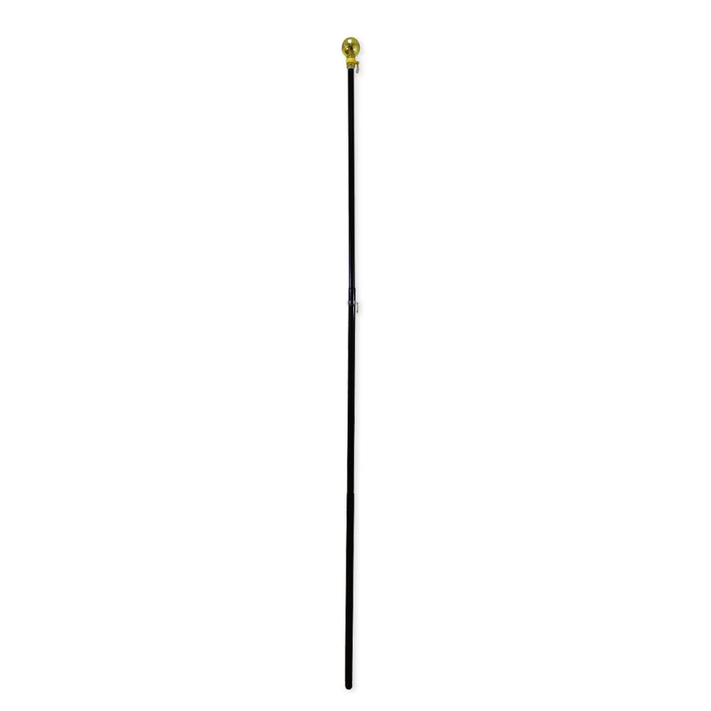 8ft Black Aluminum Flag Pole (Ball Top)