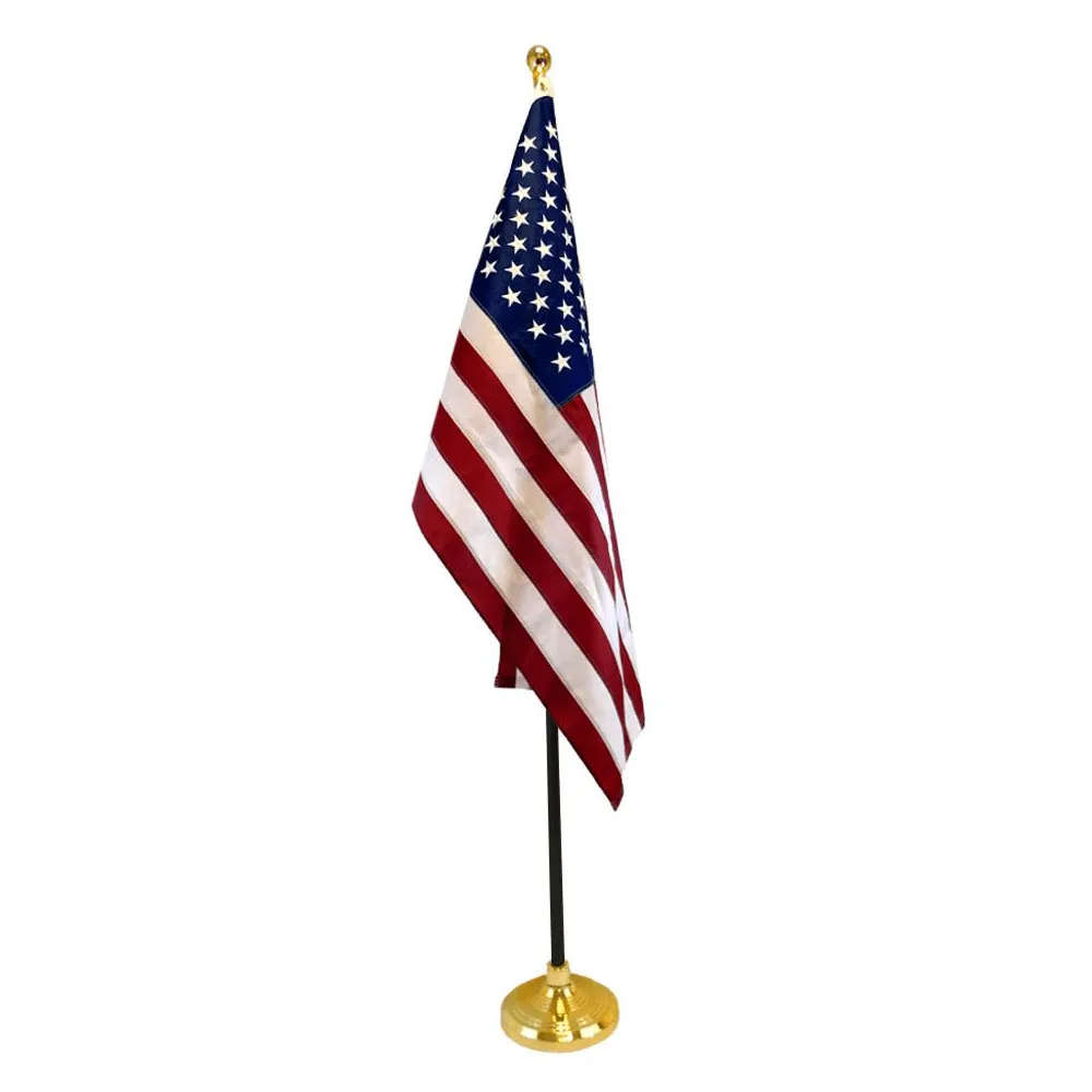 8ft Black Aluminum Flag Pole (Ball Top)