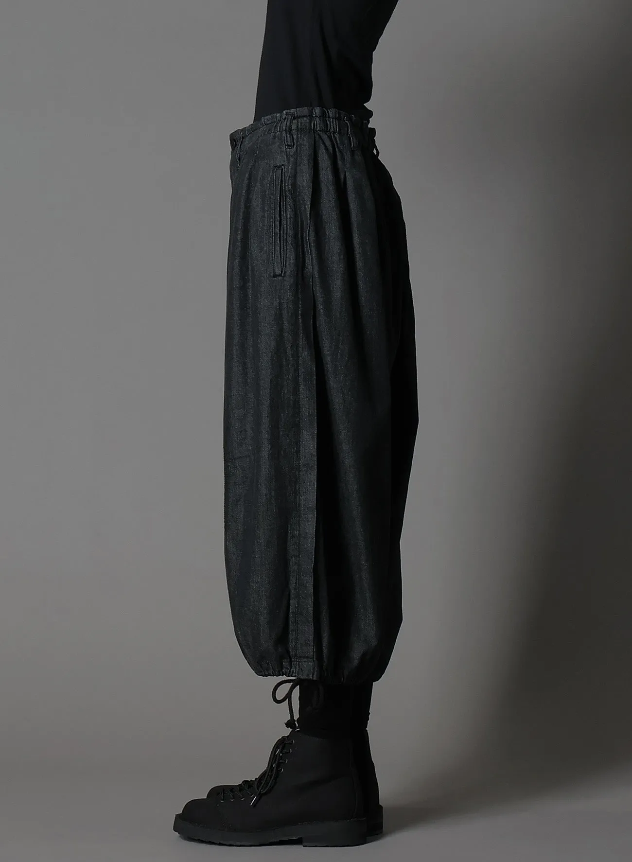 8OZ DENIM   DUNGAREE BALLOON PANTS