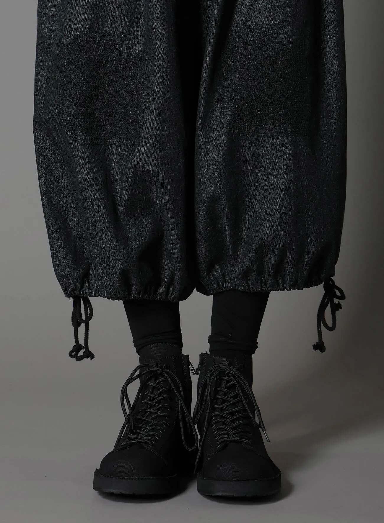 8OZ DENIM   DUNGAREE BALLOON PANTS