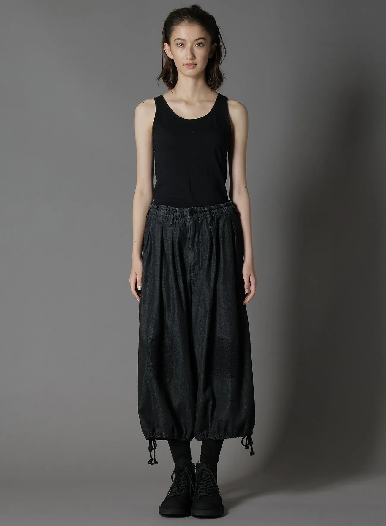 8OZ DENIM   DUNGAREE BALLOON PANTS