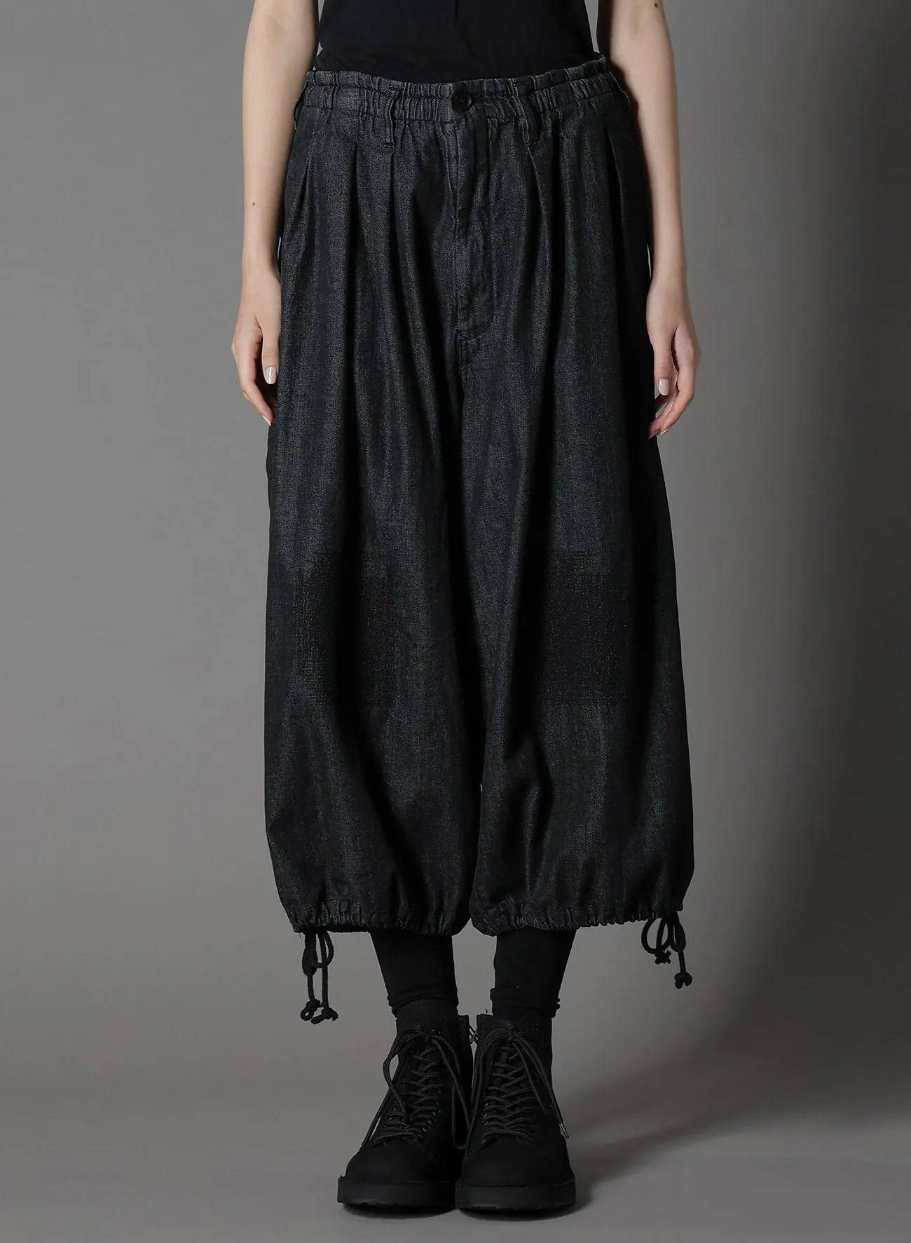 8OZ DENIM   DUNGAREE BALLOON PANTS