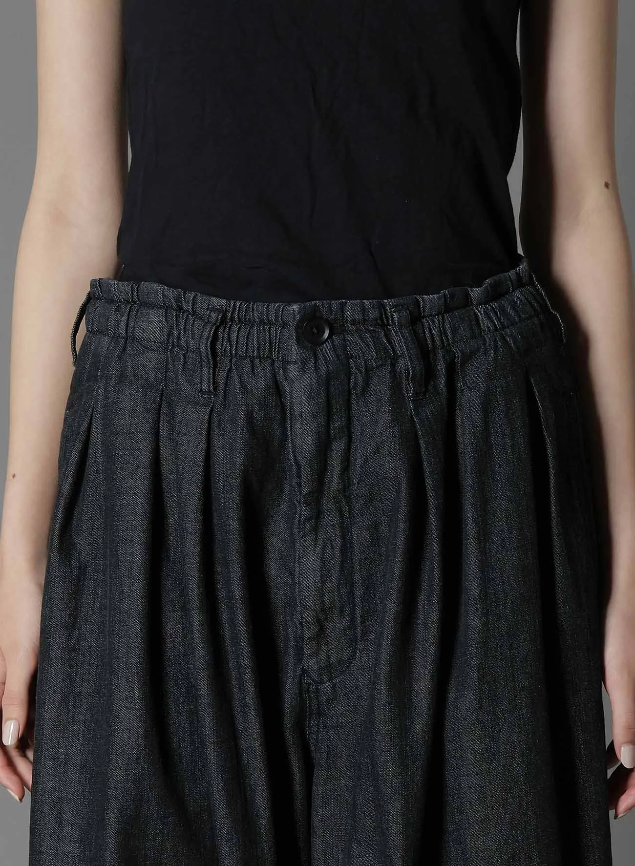 8OZ DENIM   DUNGAREE BALLOON PANTS