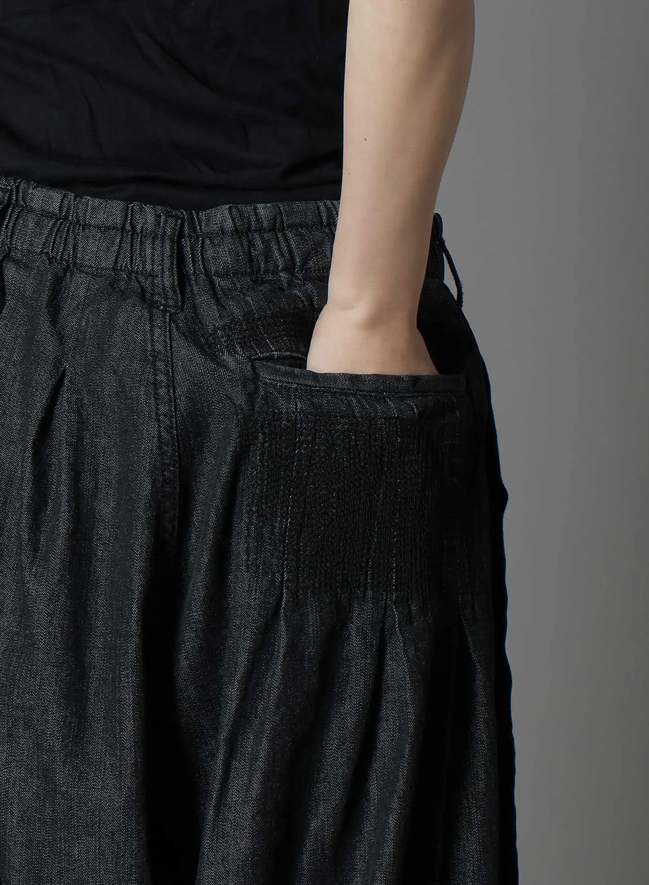 8OZ DENIM   DUNGAREE BALLOON PANTS