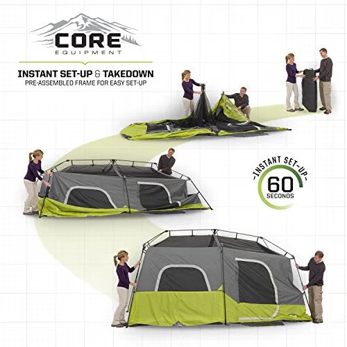 9 Person Instant Cabin Tent  14 x 9 Green 40008