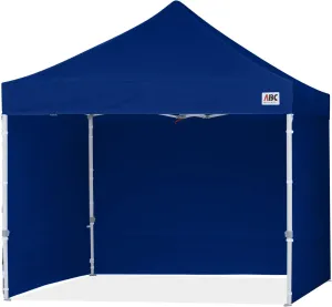 ABCCANOPY Easy Pop Up Canopy Tent with Sidewalls 8X8 Commercial -Series, Dark Blue