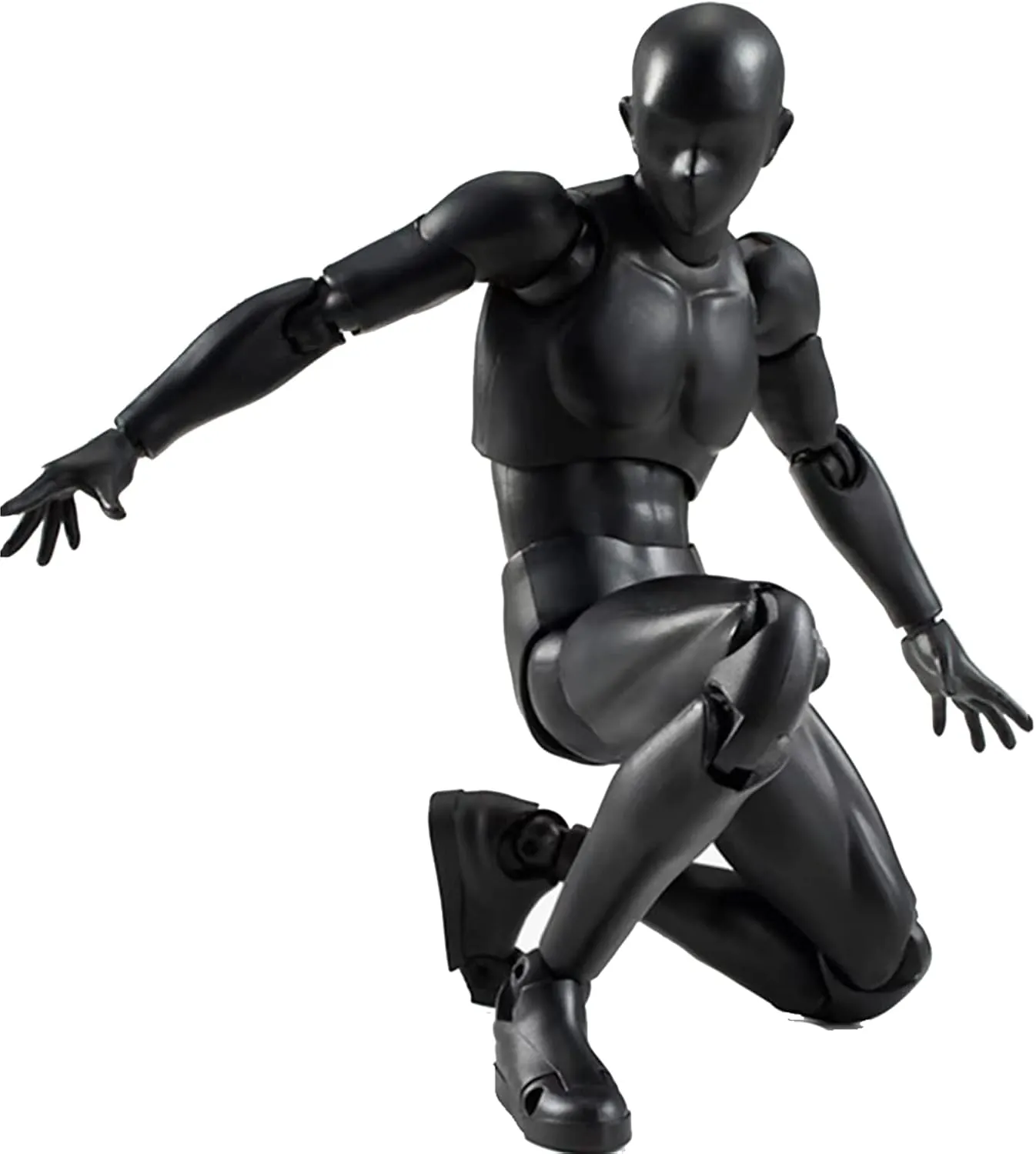 Action Figures PVC Model (Black Color) with Box Drawing Figure Models for Artists(Male)