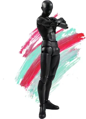Action Figures PVC Model (Black Color) with Box Drawing Figure Models for Artists(Male)