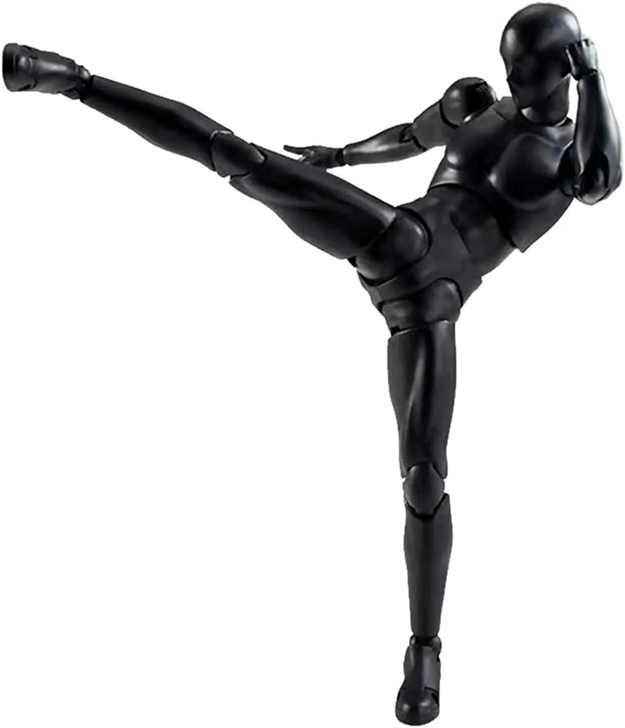 Action Figures PVC Model (Black Color) with Box Drawing Figure Models for Artists(Male)