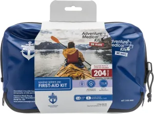 Adventure Medical Kits Marine Series Medical Kit - 450 - Boat First Aid Kit For 6 People 6 Hours From Care - Includes Emergency Medical Supplies Like Bandages, Medicine, Guide Book & More