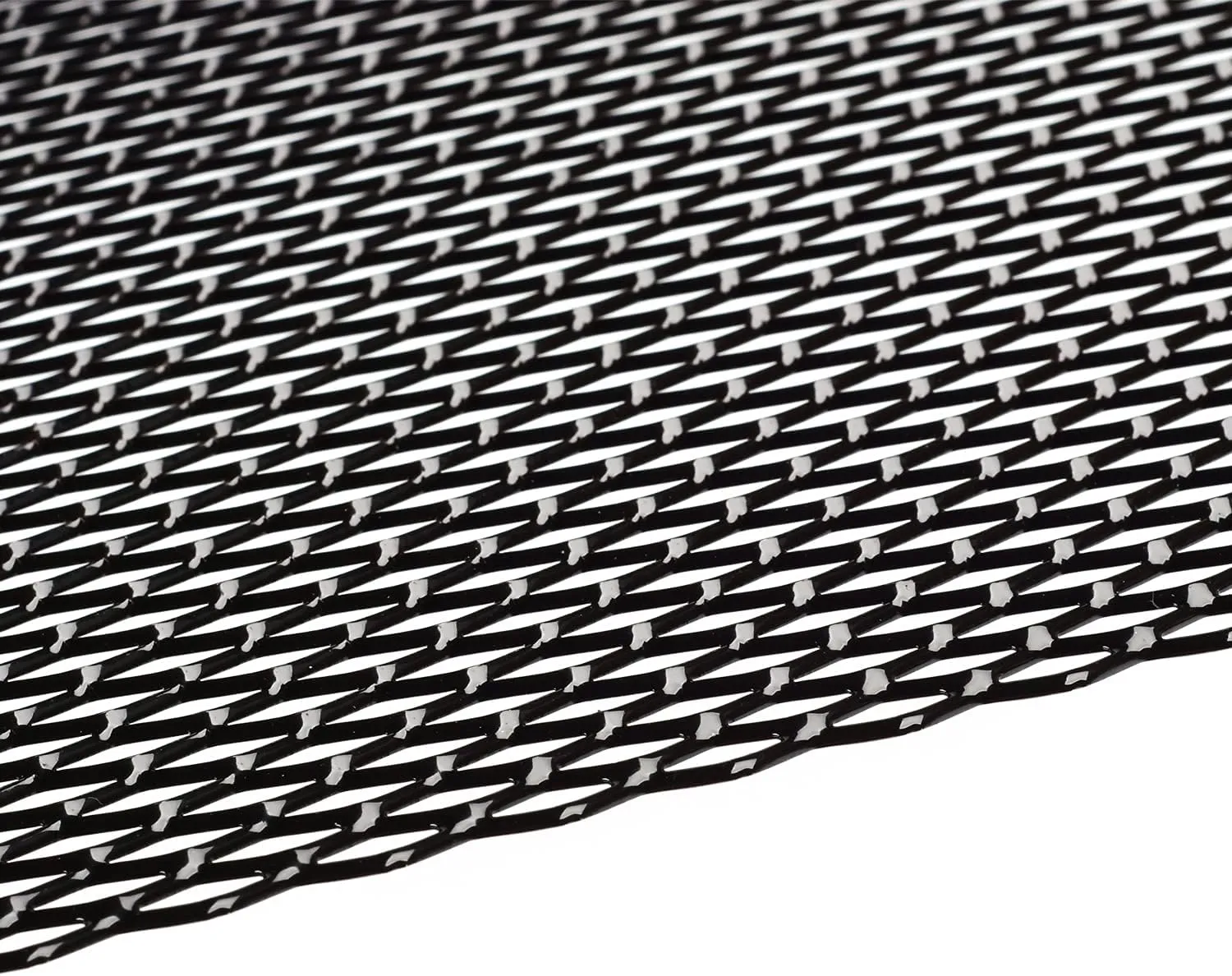 AggAuto Universal 40"x13" Car Grill Mesh - Aluminum Alloy Automotive Grille Insert Bumper 6x12mm Hexagon Hole, One of the Most Multifunctional Shape Grids 100x33cm Black