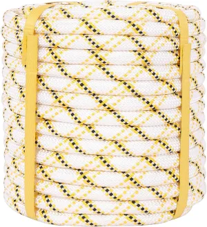 Arborist Rope Climbing Rope Outdoor Rope Sailing Rope Heavy Duty Rope 1/2 Inch Rope 48 Strands Bull Rope for Construction Climbing Swing Sailing