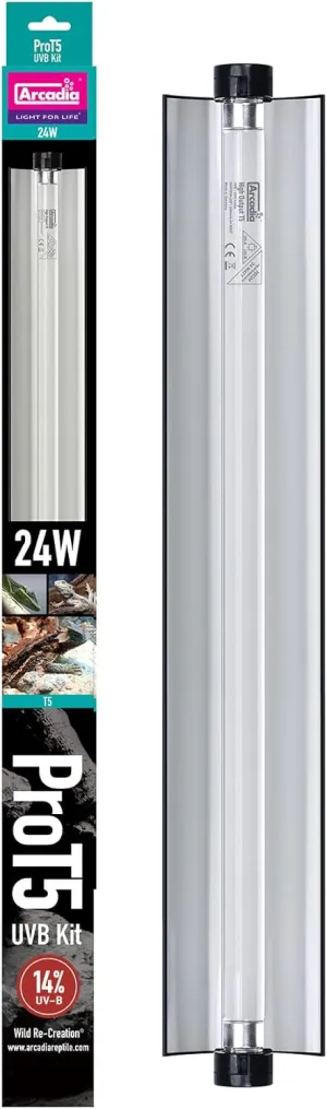Arcadia Pro T5 UVB Lighting Kit - 24W - Dragon