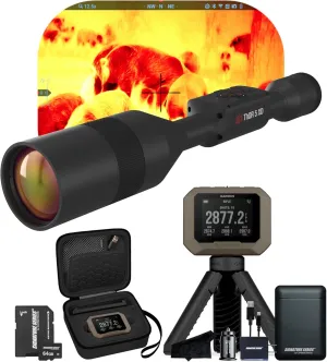 ATN Thor 5 XD 1280 Thermal Scope, 1280x1024 Resolution, 12 Micron Sensor | Magnification | HD Video, Wi-Fi, Smooth Zoom | with Garmin Xero C1 Pro Chronograph | Exclusive Signature Series Kit