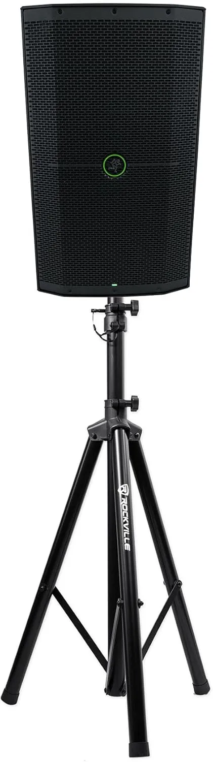 Audiosavings Bundle: (1) Mackie Thump212XT 12" 1400 Watt Enhanced Powered DJ PA Speaker Thump 212XT Bundle with (1) Rockville RVES05 Black Heavy Duty Tripod Pole-Mount DJ PA Speaker Stand (2 Items)