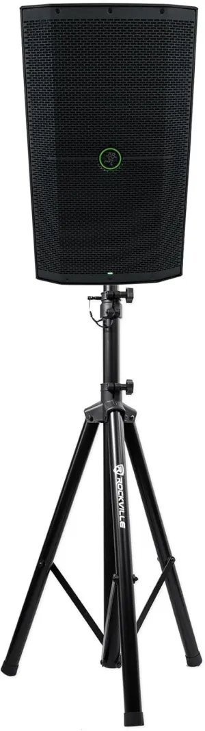 Audiosavings Bundle: (1) Mackie Thump212XT 12" 1400 Watt Enhanced Powered DJ PA Speaker Thump 212XT Bundle with (1) Rockville RVES05 Black Heavy Duty Tripod Pole-Mount DJ PA Speaker Stand (2 Items)