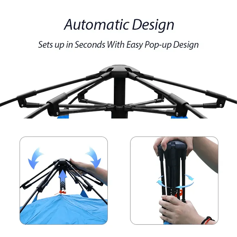 AURORA - Pop Up Tent PU 3000mm 3-5 People